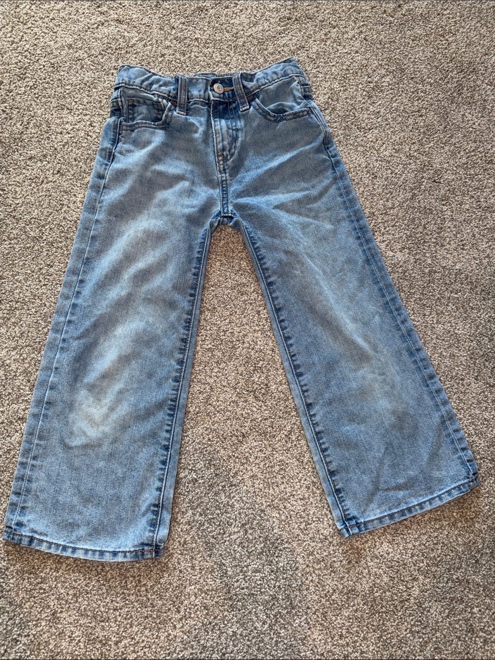 Baggy Wide Leg High Rise Jean size 7 Girls